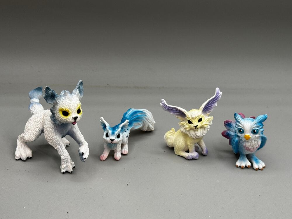 Schleich Bayala Ice Animals LOT of 4 Figures Zimsi, Misamee, Zhuhu, Ki-kuki